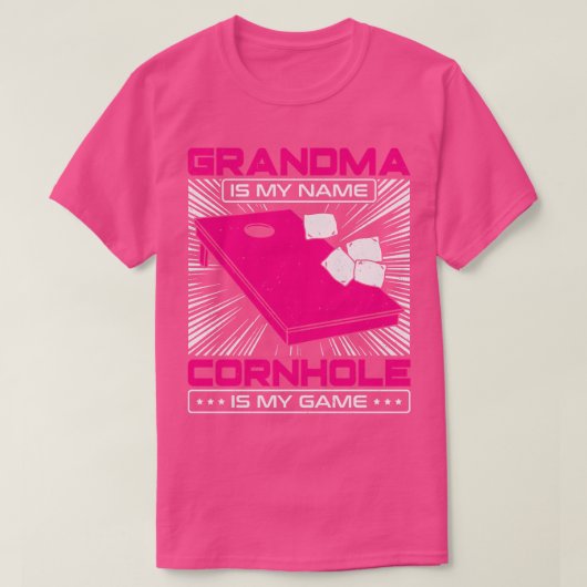 T-shirt Grand-Mère Est Mon Nom Cornhole Est Mon Jeu (Design devant)