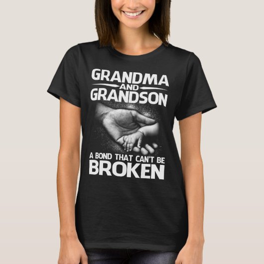 T-shirt Grand-mère et grand-fils une obligation qui ne peu (Devant)
