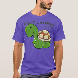 T-shirt Grand-mère et grand-père m'aiment Tortue ILY