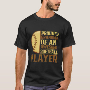 T-shirt Grand-Mère Fière D'Un Amoureux Du Softball