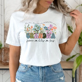 T-shirt Grand-mère Fleur sauvage personnalisée