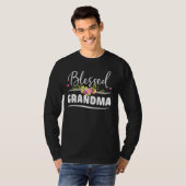 T-shirt Grand-mère florale décorée L (Devant entier)