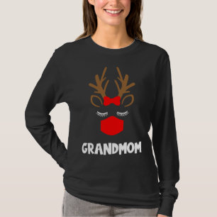 T-shirt Grand-mère Funny Reindeer Noël Animal Famille Ma