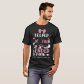 T-shirt Grand-Mère Gardienne Du Genre Rose Ou Ba Gran Ba (Devant entier)