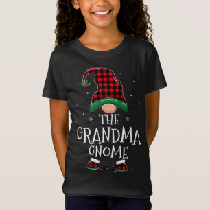 T-Shirt Grand-mère Gnome Xmas Famille Correspondances Jeu 