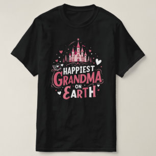T-shirt Grand-mère la plus heureuse, meilleure grand-mère