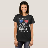 T-shirt Grand-Mère Le 4 Juillet Femmes Toutes Les Gaga Amé (Devant entier)