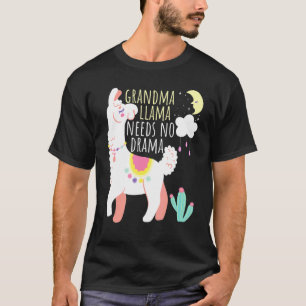 T-shirt Grand-Mère Llama A Besoin D'Un Drame Animal Cute L
