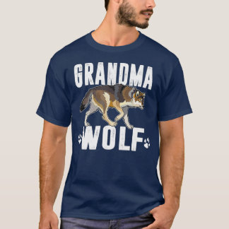 T-shirt Grand-mère Loup jumelant la tribu des loups de la 