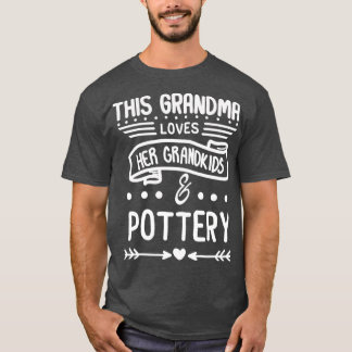 T-shirt Grand-mère Loves Her Her Grandkids Pottery Grandma