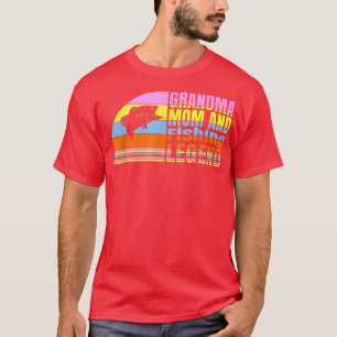 T-shirt Grand-Mère Maman Et Légende De Pêche, Grand-Mère P