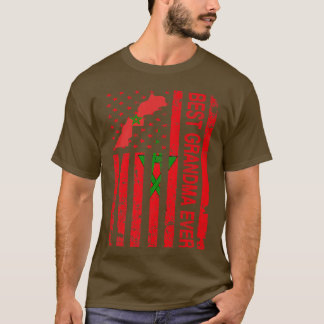 T-shirt Grand-mère marocaine - Maroc Etats-Unis D mère amé