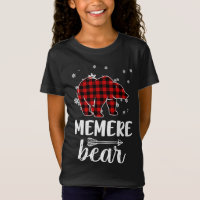 Grand-mère Mère Ours de Noël Pyjama Rouge Bouf Pla