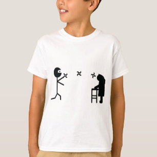 T-shirt grand-mère noire et mauvaise ninja