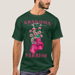 T-shirt Grand-mère Of A Warrior Breast Cancer Awareness Su