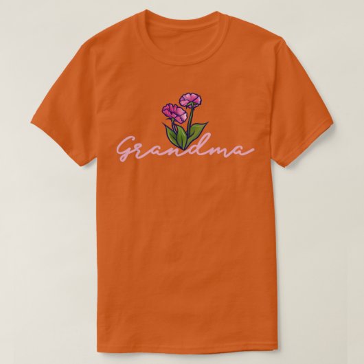 T-shirt Grand-mère orchidée (Design devant)