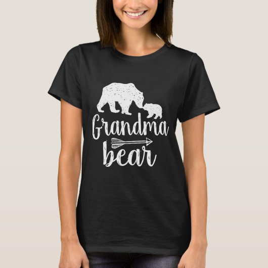 T-shirt Grand-mère Ours Fête des mères Cadeau (Devant)