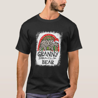 T-shirt Grand-mère Ours léopard Noël Arc en ciel Pyjama Ma