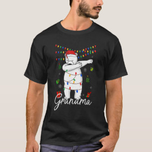 T-shirt Grand-mère Ours Luminaires à Dabbing Père Noël Chr