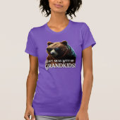T-shirt Grand-mère ours "Ne manquez pas avec mes petits-en (Devant)