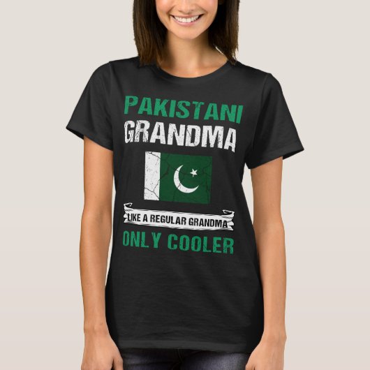 T-shirt Grand-mère pakistanaise comme un grand-mère ordina (Devant)