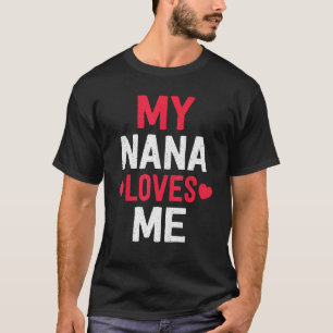 T-shirt Grand-mère Petits-enfants Mon Amour Nana M'Aime Fa