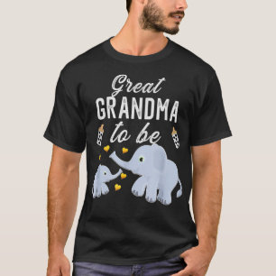 T-shirt Grand-mère pour être Baby shower éléphant grand mo