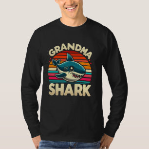 T-shirt Grand-mère Requin Drôle Requin Famille assortie po