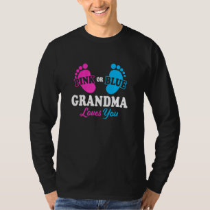 T-shirt Grand-mère Révélation du sexe Baby Shower Nana