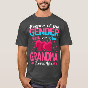 T-shirt Grand-Mère Rose Ou Bleu Vous Aime Garder Genre Rev