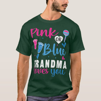 T-shirt Grand-mère rose ou bleu vous aimeApparence de révé