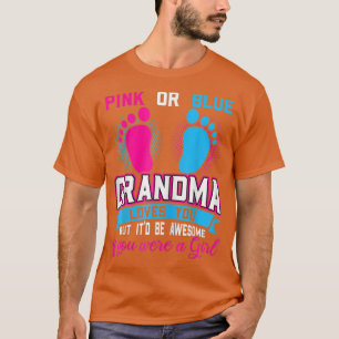 T-shirt Grand-Mère Rose Ou Bleue Femmes Vous Aimez Fille G