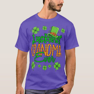 T-shirt Grand-mère St Patrick Day Lucky Grandma Ever St Pa