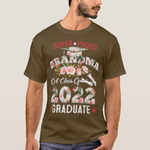 T-shirt Grand-Mère Super Fière D'Une Classe De Diplômés De