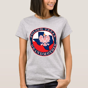 T-shirt Grand-mère texane polonaise ronde