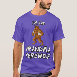 T-shirt Grand-mère Werewolf Halloween costume familial cor