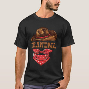 T-shirt Grand-mère Western Anniversaire Cowboy Cowgirl Fam