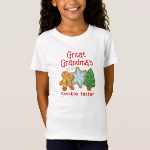 T-Shirt Grand-mère's Cookie Tester Christmas Cookie