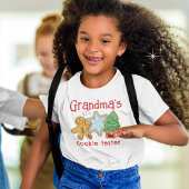 T-Shirt Grand-mère's Cookie Tester mignon Cookie de Noël