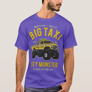 T-shirt Grand monstre de la ville de Taxi