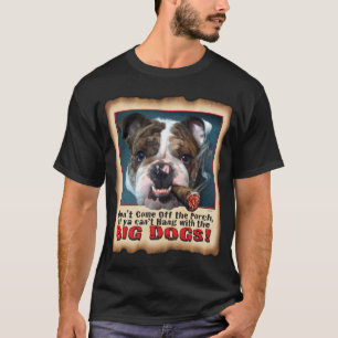 T-SHIRT GRAND NOIR T DE CHIEN DE BULL DE CHIEN