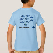 T-shirt grand oeil tri Bleu (Dos)