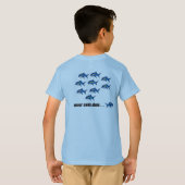T-shirt grand oeil tri Bleu (Dos entier)