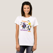 T-shirt Grand oiseau et nombre | Joyeux Halloween (Devant entier)