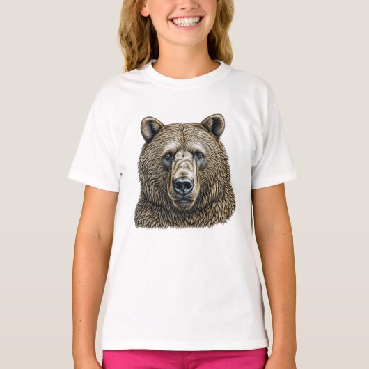 T-shirt Grand Ours Brun (Devant)