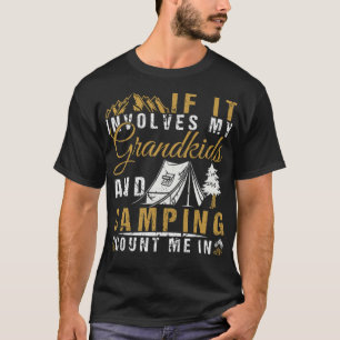T-shirt Grand-pa Camping Campen mode géniale
