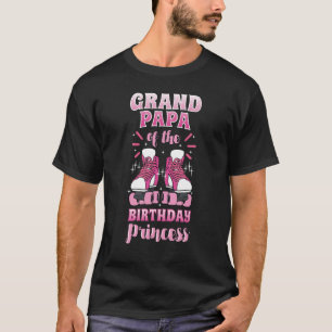 T-shirt Grand-papa de l'anniversaire Princess Roller Skate