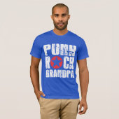 T-shirt Grand-papa de punk rock (Devant entier)