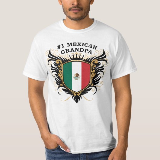 T-shirt Grand-papa mexicain du numéro un (Devant)