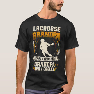 T-shirt Grand-papa régulier de grand-papa de lacrosse